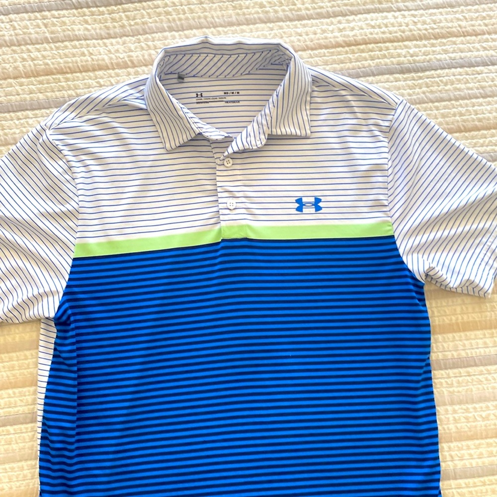 Under Armour Heat Gear Golf Polo Mens Size Medium